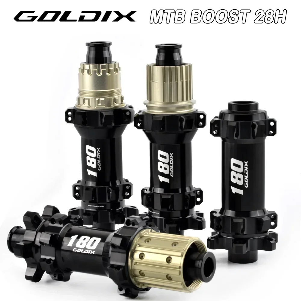 GOLDIX M180 BOOST MTB Bike Hub 6 Bolt EXP Ratchet 52T 148x12MM 110x15MM 28Hole HG XD MS Bicycle Hubs For K7 8 9 10 11 12Speed