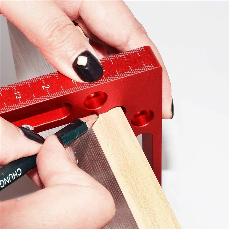 

A36T-8 шт. алюминиевый сплав 90-градусный позиционирующий квадрат прямоугольные зажимы деревообрабатывающий плотницкий инструмент угловой зажимной квадрат