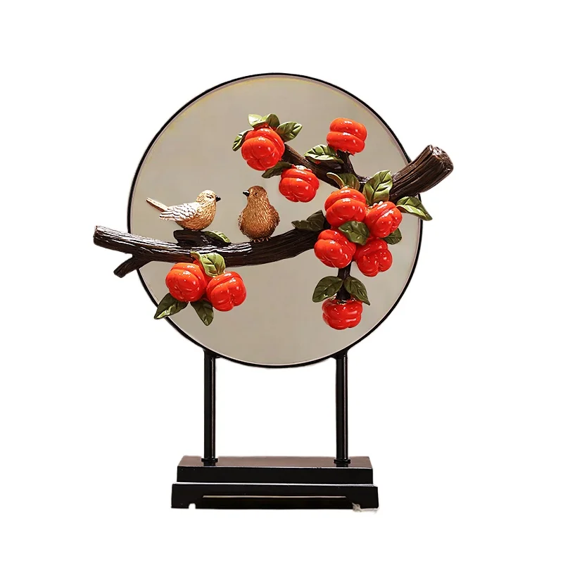 

Persimmon Ruyi Jewelry, Living Room, Persimmon, Moving, New Home, New Chinese style Entrance Wine Cabinet,