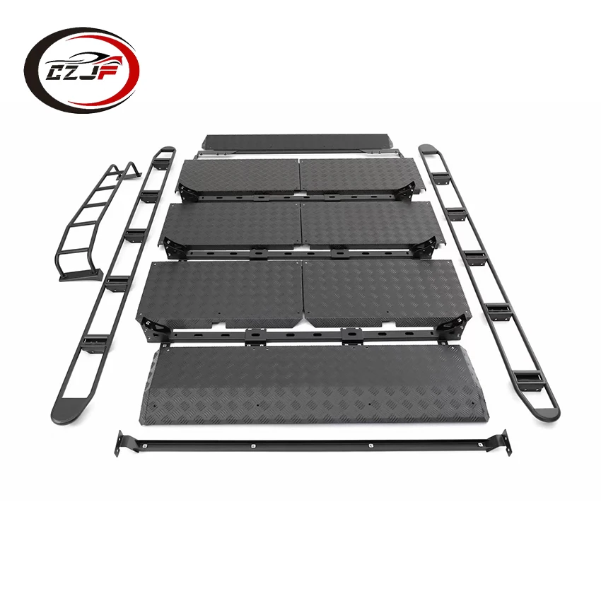 High Quality Auto Body Parts Black Roof Rack with Ladder for Benz G W464 Body Accessary 2021 2022 2023