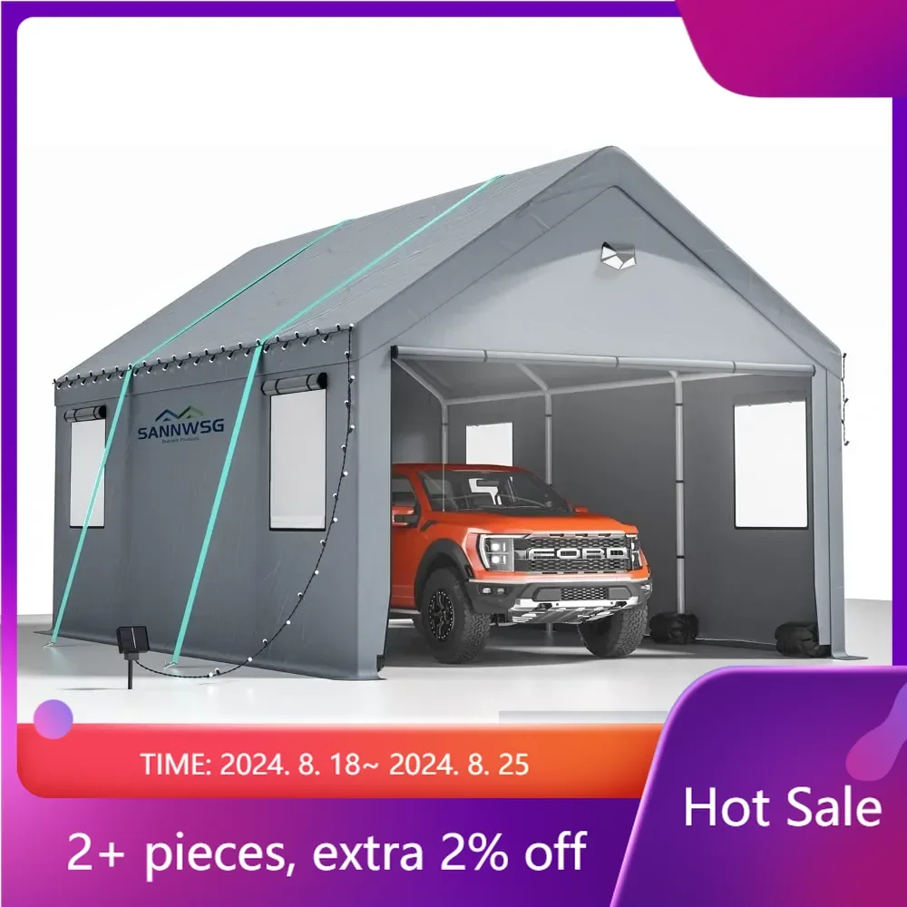 

Metal Roof &Side Walls for Car Outdoor Canopy Tent Over a Tent Camping SUV Boats&Truck Shelter Logic Storage Tents for Events