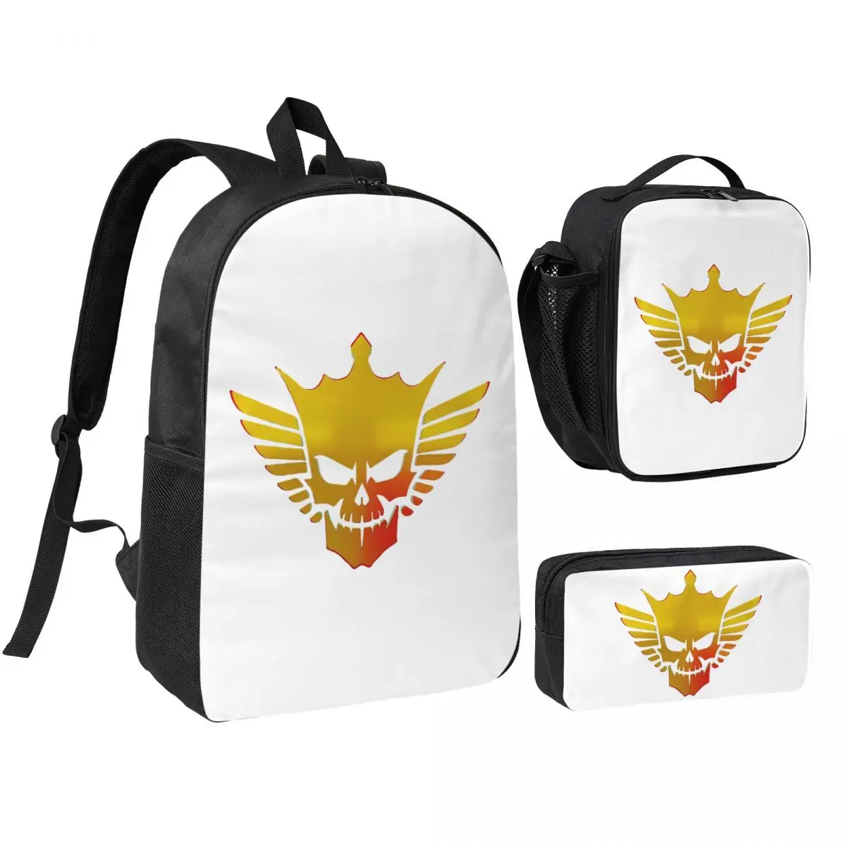 

Cody Rhodes Mes Backpack Student Boys Girls BookBag School Bag Computer Shoulder Bags 3ps Insulated Lunch Bag Pencil Case