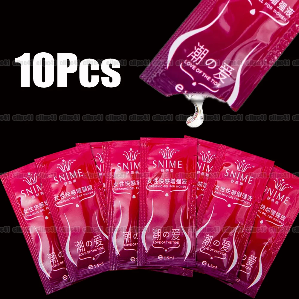 10Pcs Water-soluble Liquid Hot Sale Pleasure Enhancer Liquid Sexual Portable Female Ladies Flirt Vagina Sex Lubricant for Women