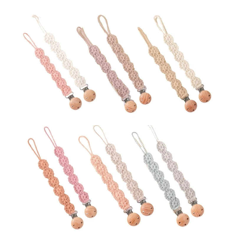 

J15U Упаковка из 2 шт., зажим для детской соски, цепочка, держатель для прорезывателей ручной работы, веревка, игрушка для для