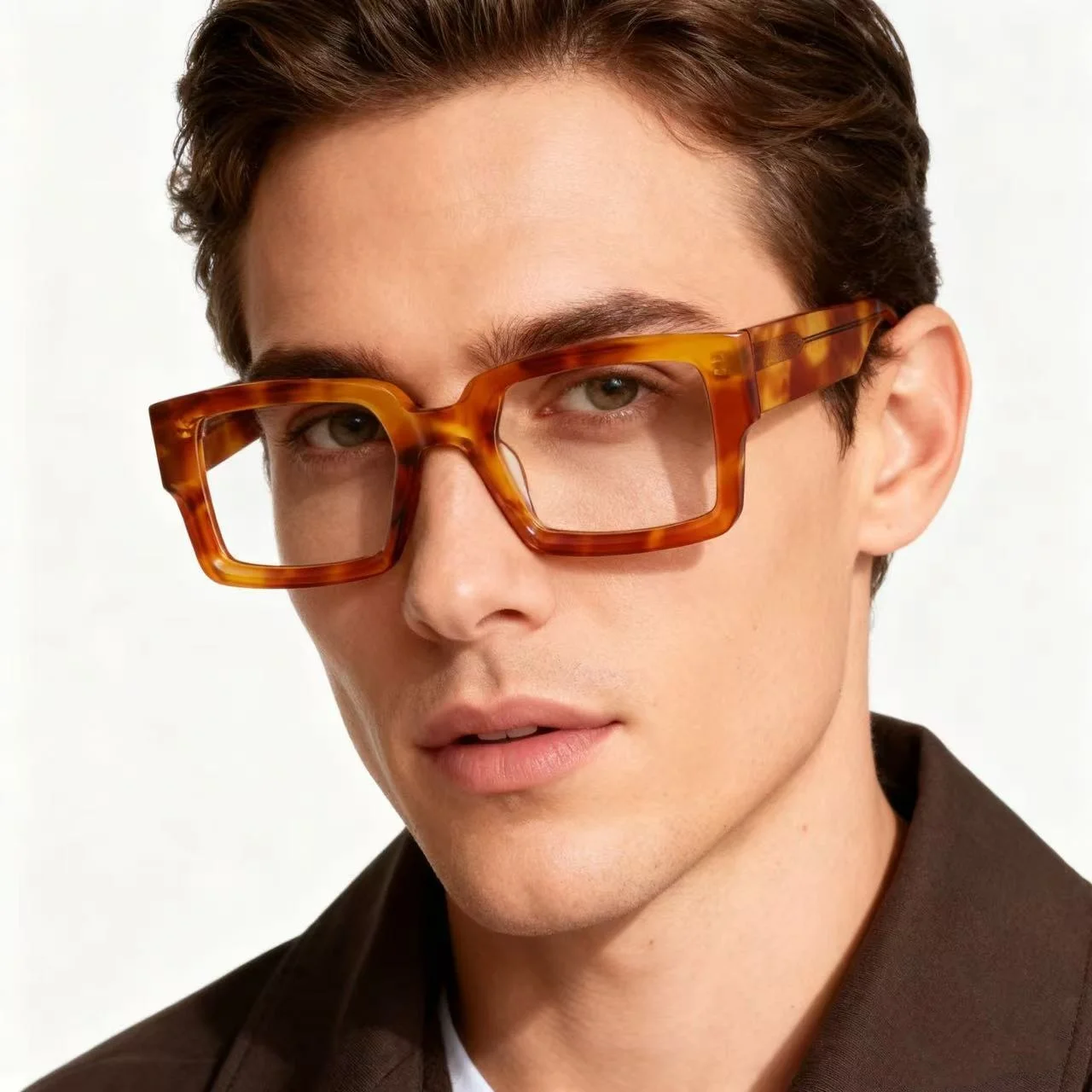 

Trendy Thick Square Frame Glasses For Men Good Acetate Glasses Frames Woman Prescription Eyewear Frames for Women