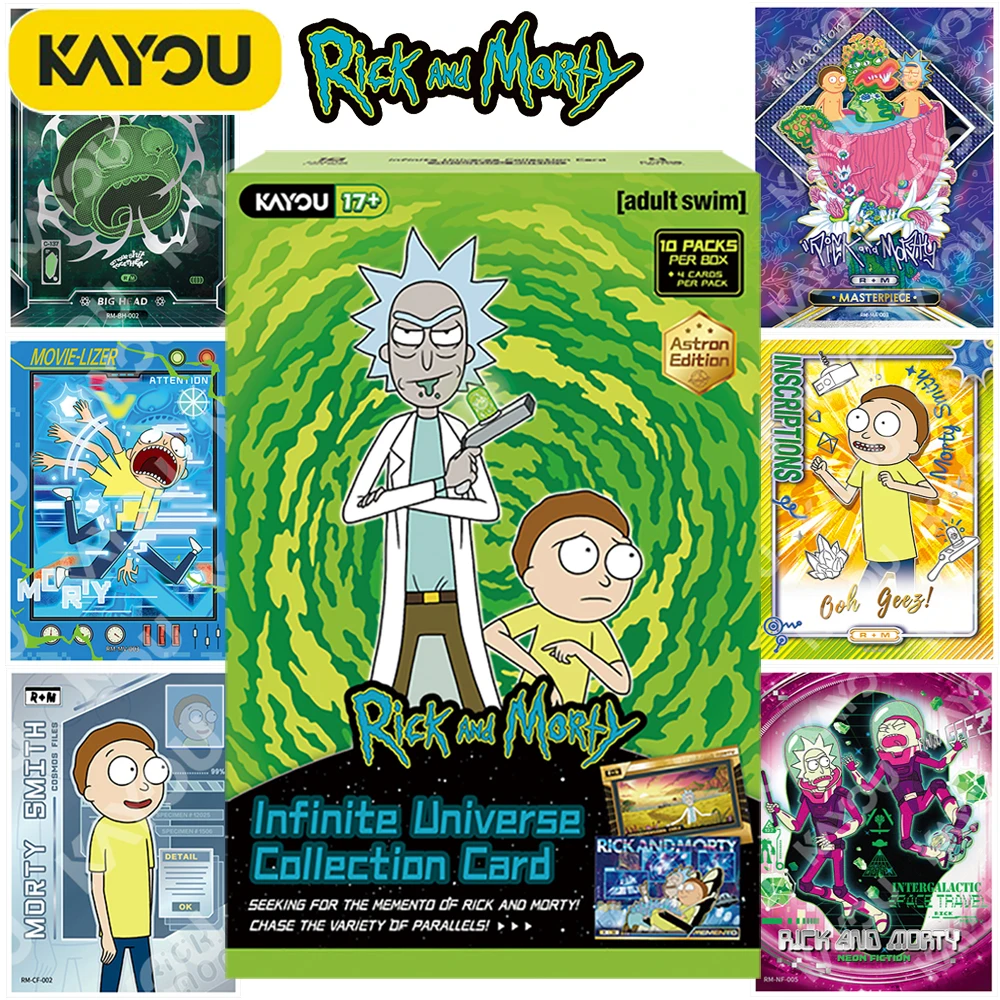 

KAYOU Genuine Rick and Morty Collection Card Fans' Favorite Sci Fi Comedy Anime Limited Edition Character Card Toys for Family