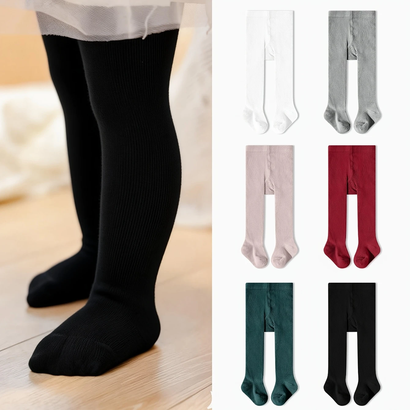 Kids Big Butt Tights, Diaper Friendly Baby Leggings All Season Wear