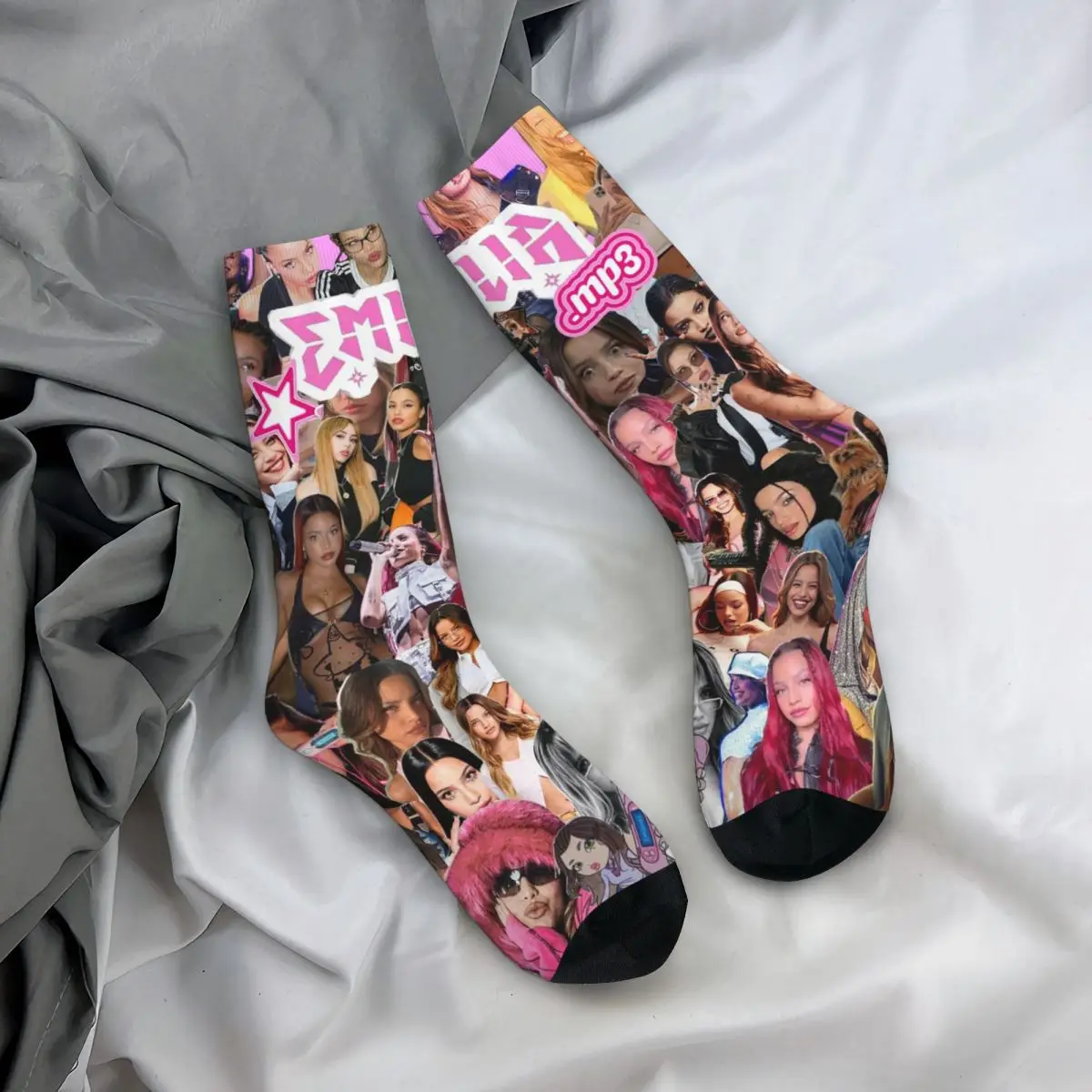 

Всесезонные чулки для экипажа MP3 Emilia Mernes, повседневные длинные носки, аксессуары для мужчин и женщин, подарки