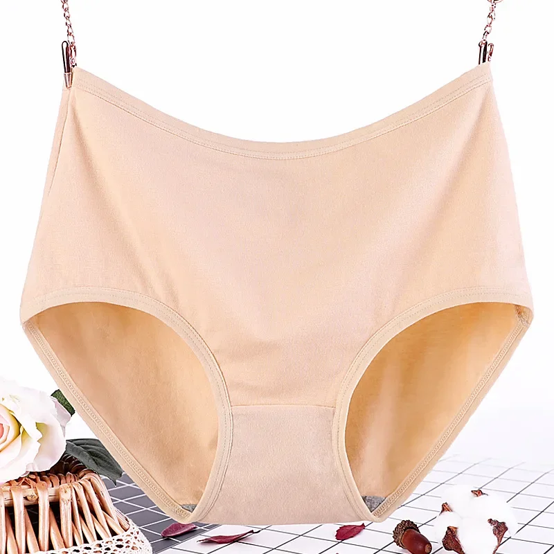 

5XL Women Panties Mid-waist Underwear Women's Pure Cotton Mother Style Big Red Pants Plus Size Underwear Lingerie Sexy Panties