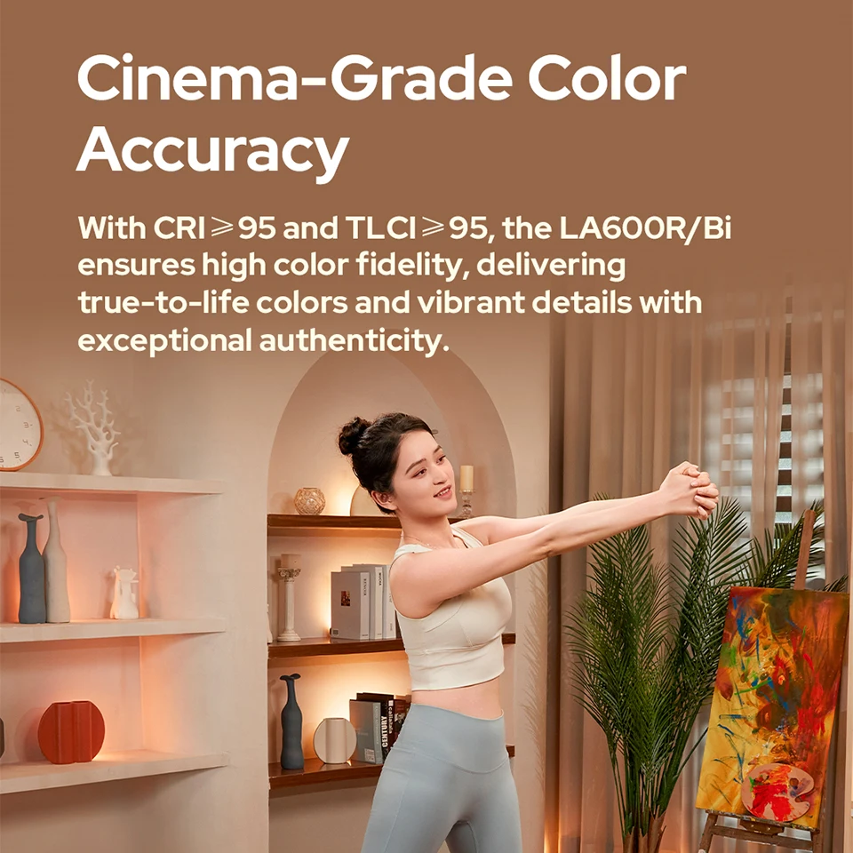 Godox LA600R 600 Вт RGB полноцветный светодиодный COB видеосвет яркость заполняющий свет для фотостудии