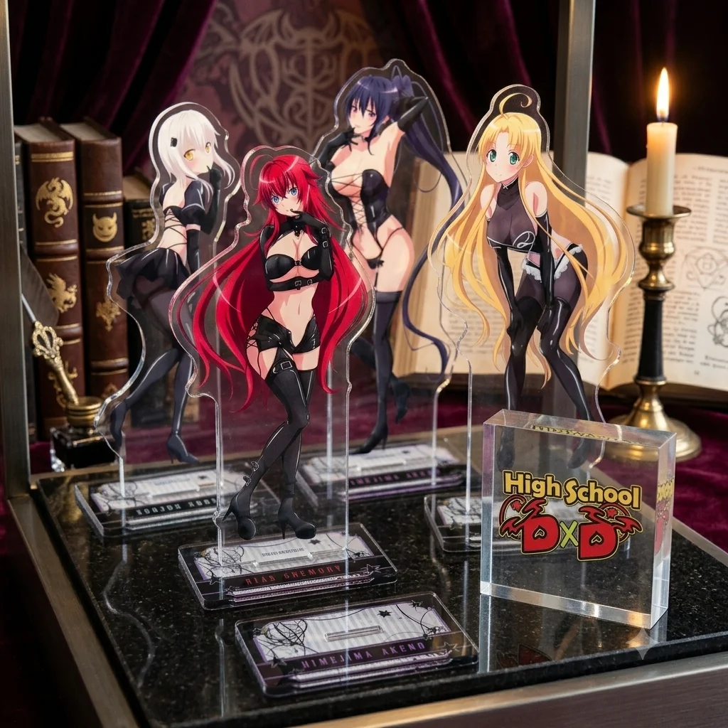 High School DxD Rias Gremory Toujou Koneko Asia ArgentoHimejima Akeno 15CM Anime Acrylic Stand keychain Desk 2026Collect gifts