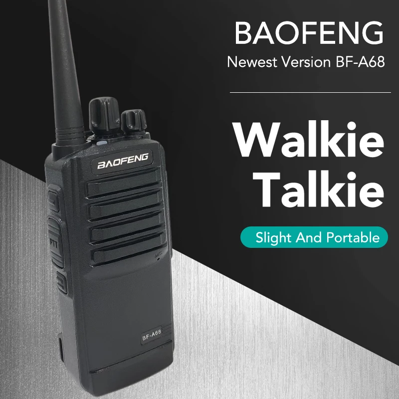 2PCS SALE 5W High Power Walkie Talkie 16CH Transceiver Long Distance Portable FM Ham Radio 1800mAh Baofeng 400-470MHz