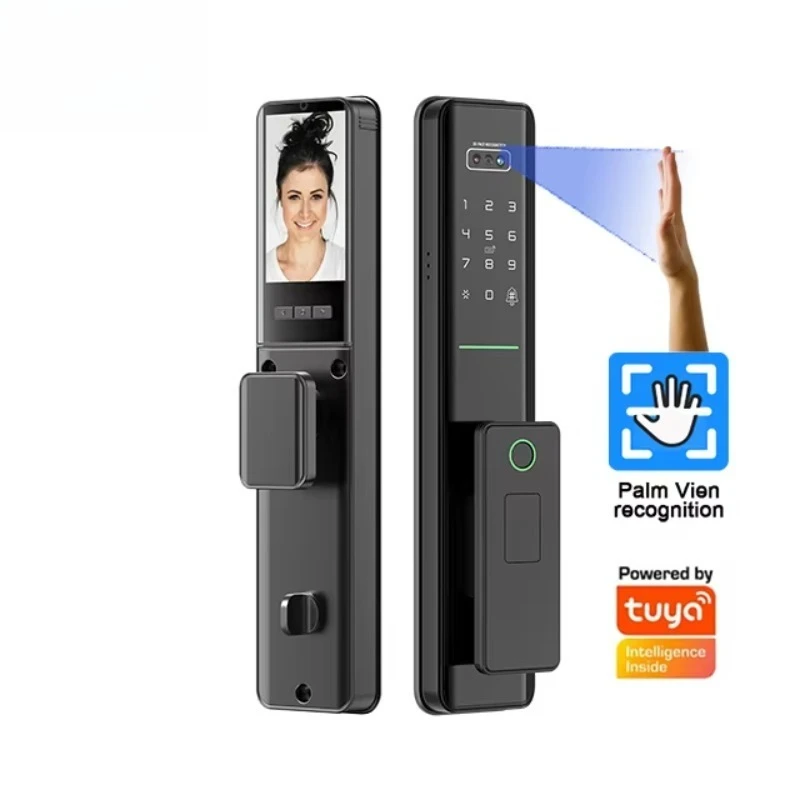 Low Price Fingerprint Tuya Palm Face Recognition Smart Lock with Camera Cerradura Inteligente Biometric Digital Door Lock