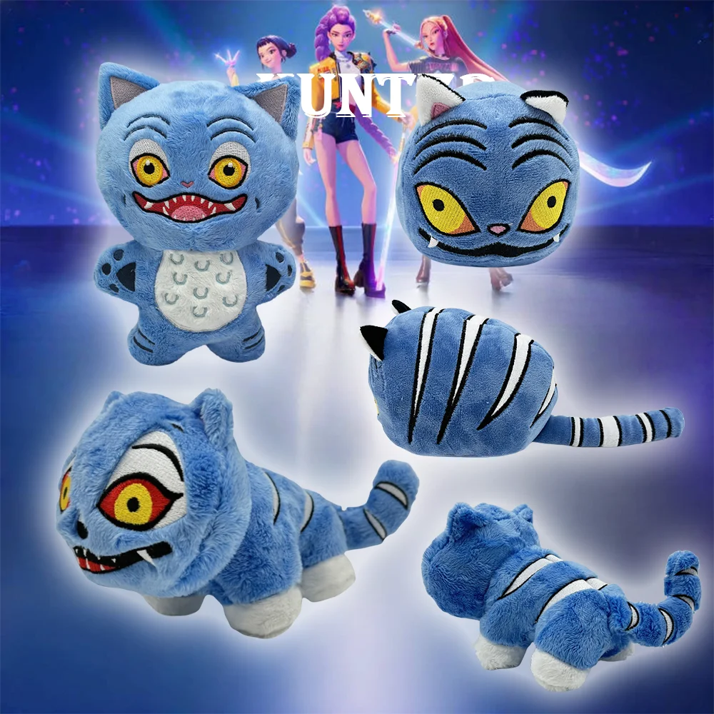 

TreasuringU New Kpop Demon Plush Toys Game Hunters Tiger Stuffed Toy Doll Blue Tiger Animals Plushie Birthday Gifts