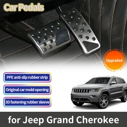 For Jeep Grand Cherokee WK2 2011~2022 2017 Accessories Stainless Steel Car Pedal Gas Brake Fuel Accelerator Non-slip Pedal Cover