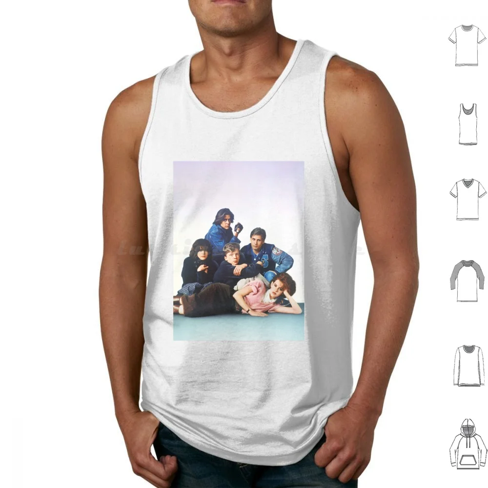The Breakfast Club Tank Tops Print Cotton John Hughes 80s Film Cinema Basketcase Classic Teen Movies الجمالية