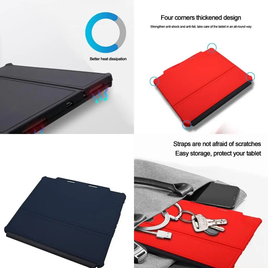 Soft Silicone Cover for 12.9 In Tablet Case Shockproof Screen Protector