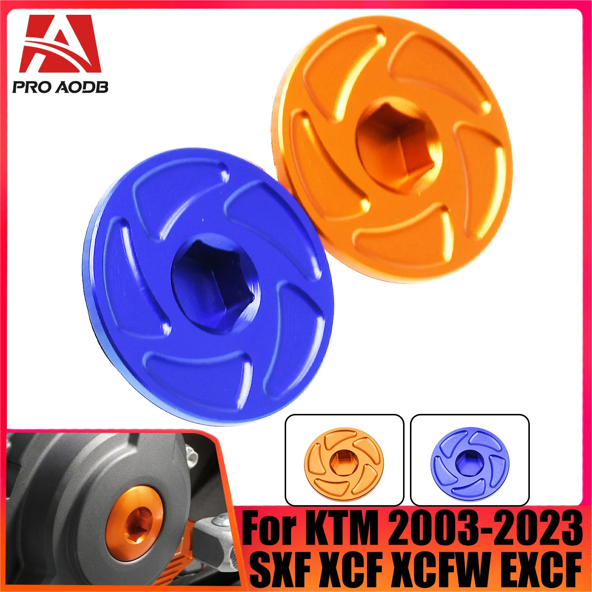 CNC Engine Ignition Cover Plug For HUSQVARNA FC FE FX 250/350 2014-2023 For XCFSXF EXCF XCFW KTM 250-450 2011-2021 2022 2023