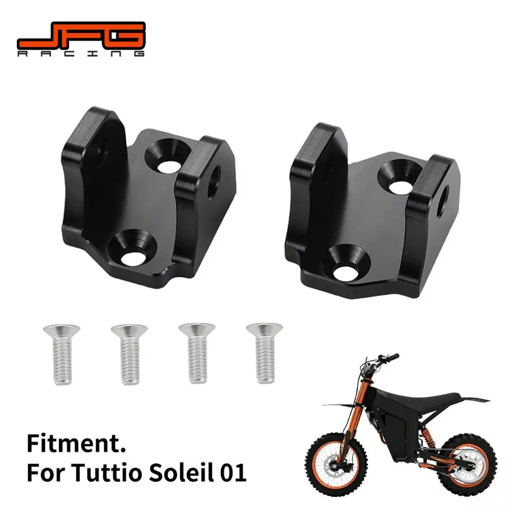 

Motorcycles Accessories Pedal stand Foot Pedal Connection Brackets 6061 Aluminum For Tuttio Soleil 01 Electric Dirt Bike E-bikes