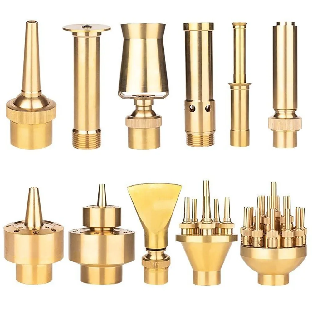 4 Points, 6 Points, 1 Inch, Pure Copper Nozzle, Style Mushroom Cedar Fan-Shaped Fountain Universal Double-Layer Multi-Layer Land