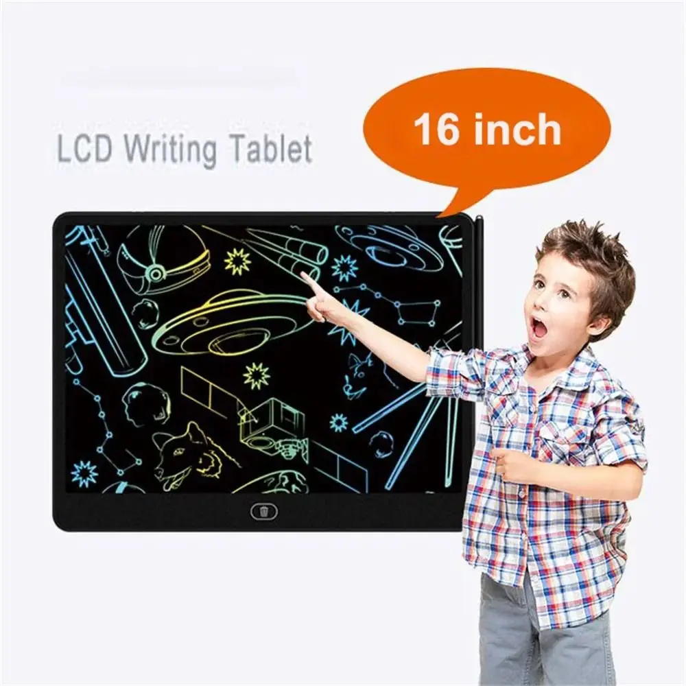 New Large Drawing Board LCD Screen 16 Inch Electronic Handwriting Board Children Educational Girl and Boy Painting Tools