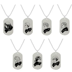 Fashion Necklace Anime Tokyo Figure Sketch Mikey Draken Baji Pendant Stainless Steel Necklace for Men Women Jewelry Gift