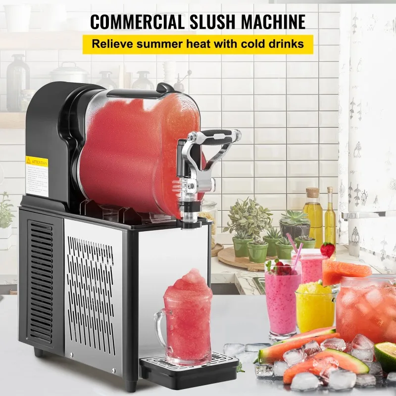 Commercial 3L 6L Jar Slushie Machine Automatic Frozen Drink Slush Maker Juice Smoothie Granita Dispenser Commercial Catering