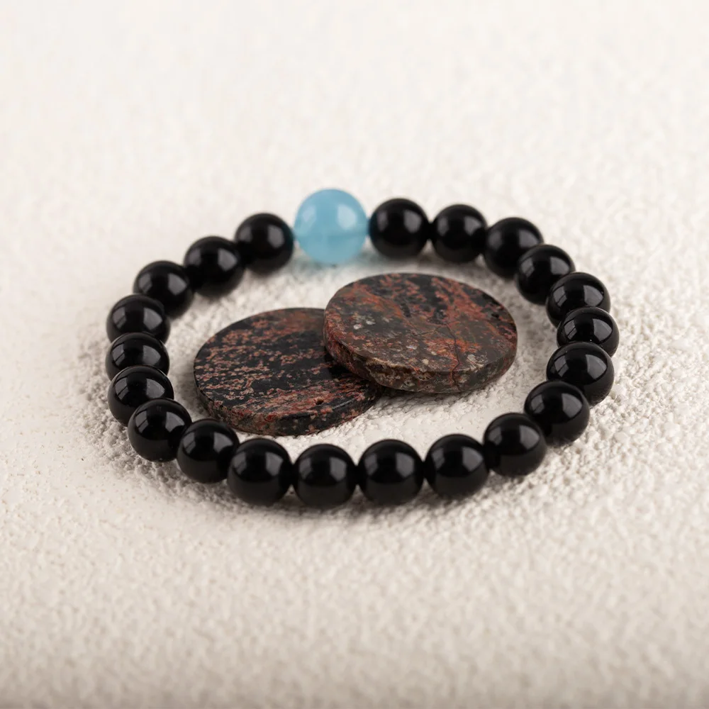 Natural Stone Snow Flake Obsidian Round Earrings Beads Fashion Jewelry Accessories For Women 34x29x3mm 6.1g