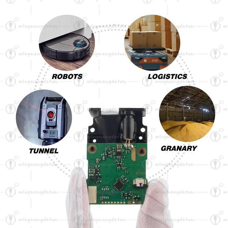 150m Laser Photoelectric Sensor For AGV Lazer Distance Sensor UART Laser Distance Sensor Module
