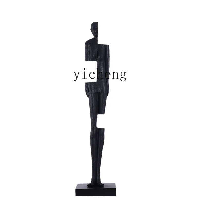 ZK postmodern abstract figure art sculpture porch light luxury large fiberglass floor ornament