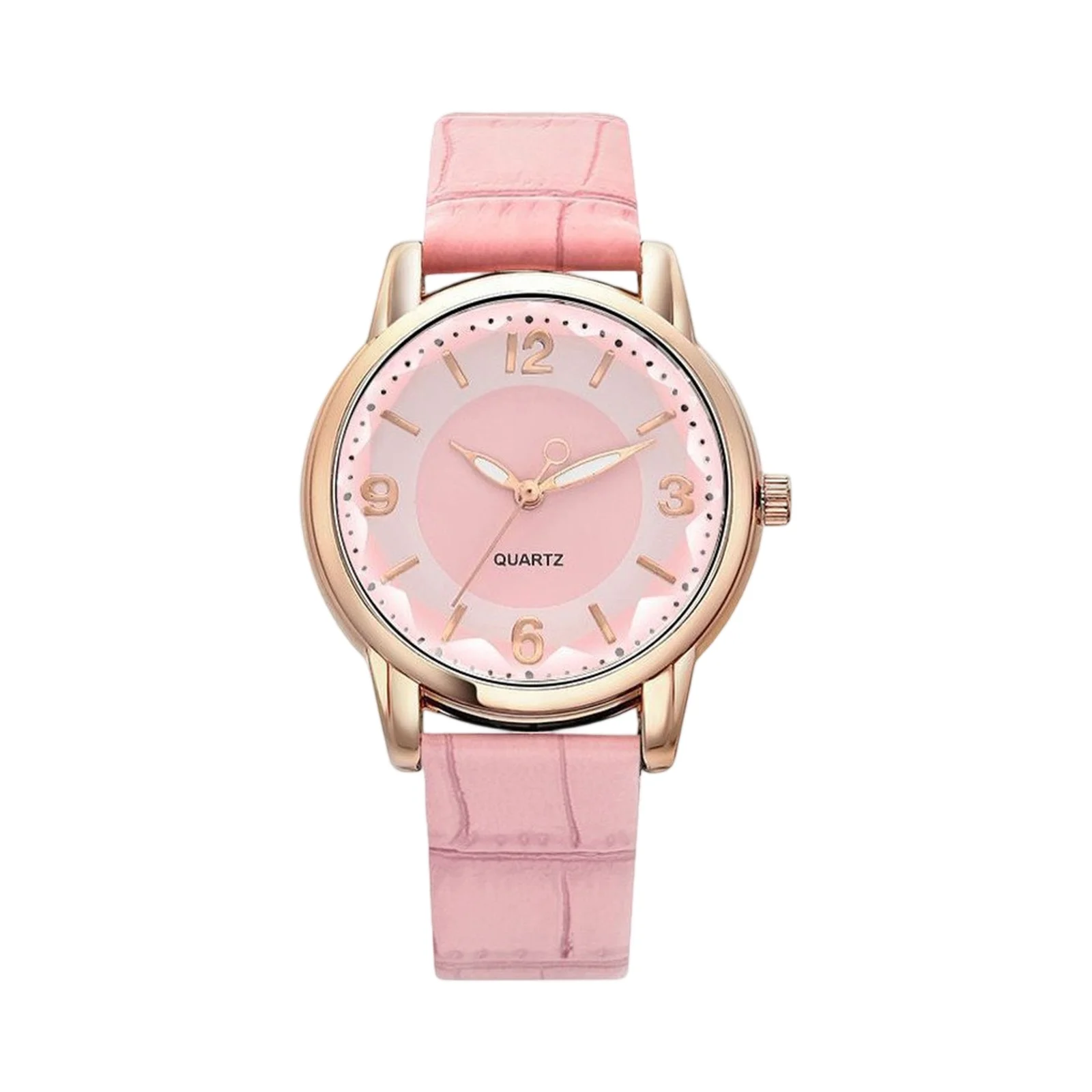 ‌Womens Vintage Fashion Watch Pearl Dial Mineral Glass Victorian Inspired Watch Gold Plated Case Adjustable Band