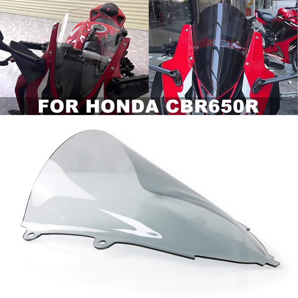 

For Honda 2019 - 2023 CBR650R CBR 650R Motorcycle Accessories Windscreen Windshield Wind Screen 2020 2021 2022 Heightening Raise