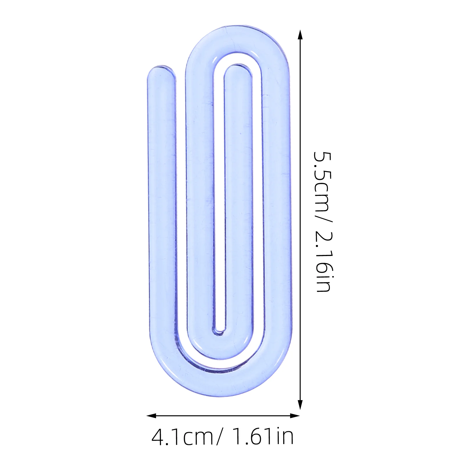 60 Stuks Grote Paperclip Kleine Bindmiddel Clips Blauwe Decoratieve Paperclips Cartoon Kantoor