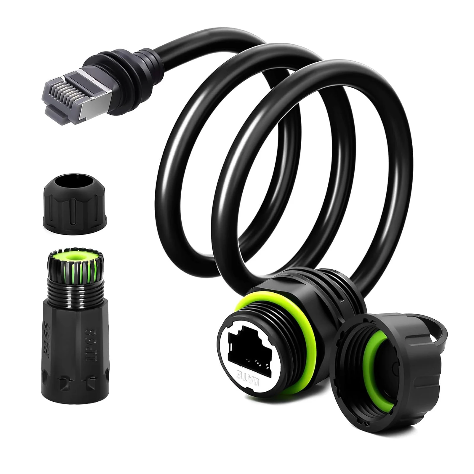 0.5M 1M 5M Starlink Gen 3 Ethernet Cable Extension,IP68 Waterproof Starlink Ethernet Adapter for Starlink Mini & Standard Dish