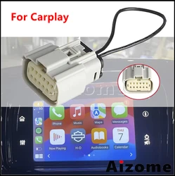 Carplay Jumper For Harley Touring Street Glide BOOM GTS Radio 2019-2023 Motorcycle Car Play Jumper Connector Connect Plug Part
