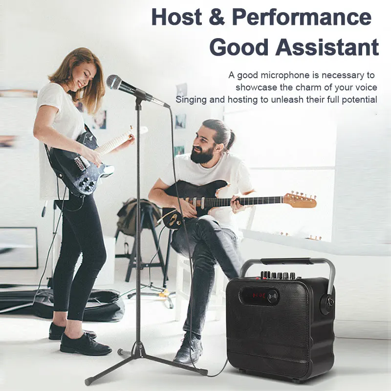 Mikrofon genggam Karaoke 58A, Mikrofon nirkabel ruang dinamis XLR Micro dindinamico mesin Mikrofon perlengkapan untuk panggung