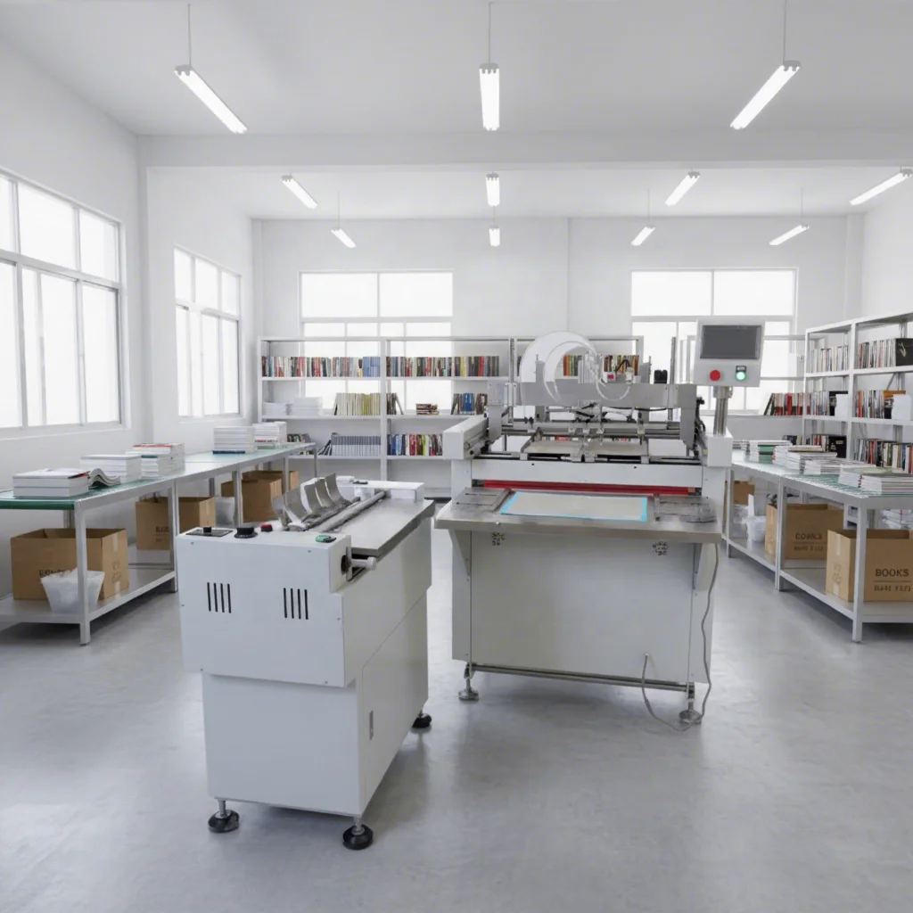 Automatic Hardcover Book Binding Machine with Hot Melt Gluing Adsorption Positioning Edge Wrapping Features