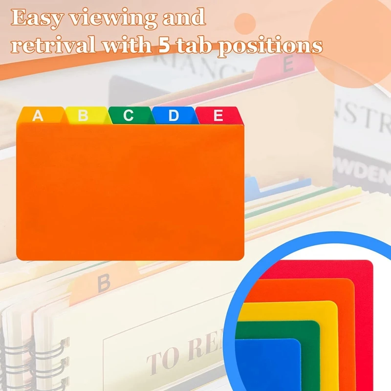 Index Card Holder With Dividers And Ruled Index Cards, 30 Index Card Dividers 300 Ruled Index Cards 3 X 5Inch Durable