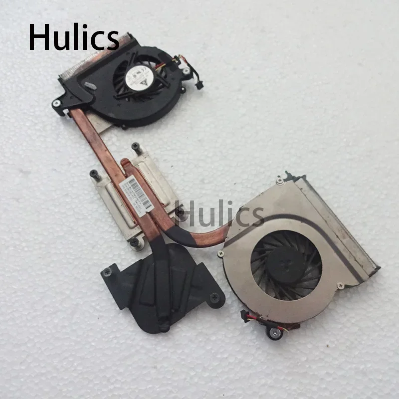 Hulics Used Laptop Heatsink CPU Cooling Fan For HP Envy 14 14T 14-1000 14T-1200   With  608378-001