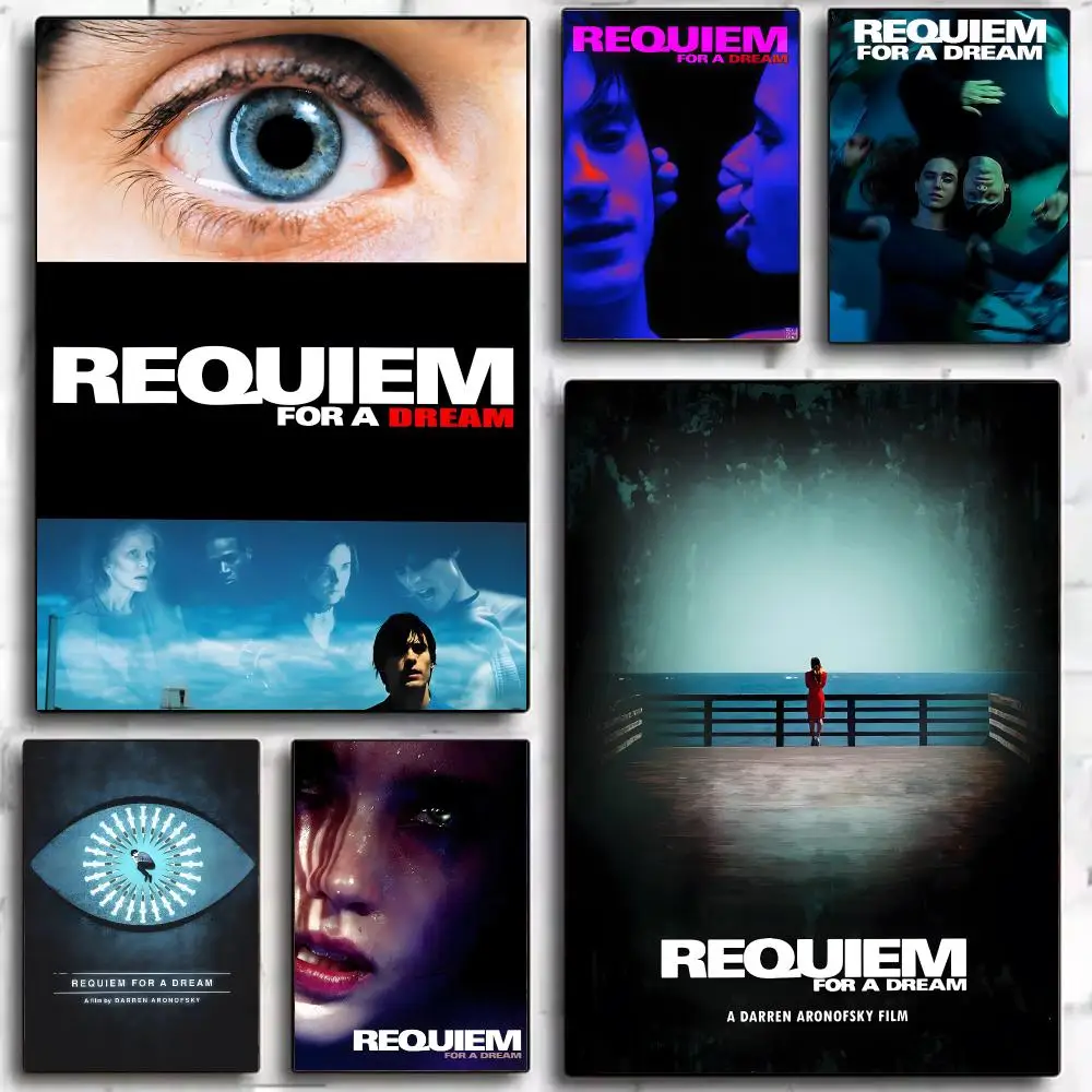 Movie Drama Requiem For A Dream Poster Modern Wall Decor Collection for Home Design