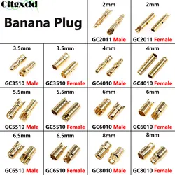 1 szt. Model samolotu wtyczka bananowa z czystego miedziane złote 2/3.5/4/5.5/6/6.5/8mm złącze żeńskie do regulacji elektrycznej silnika