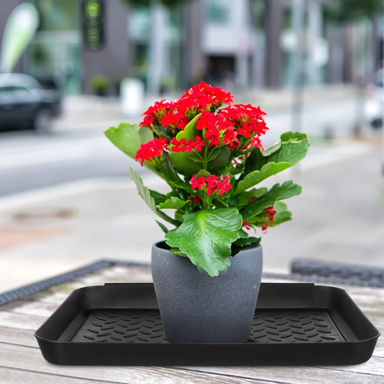 2 pcs Mud Boot Tray Plastic Drip Pan For Wet Shoes Non-Slip Floor Protection Shoe Tray For Entryway Indoor Outdoor Garden Use