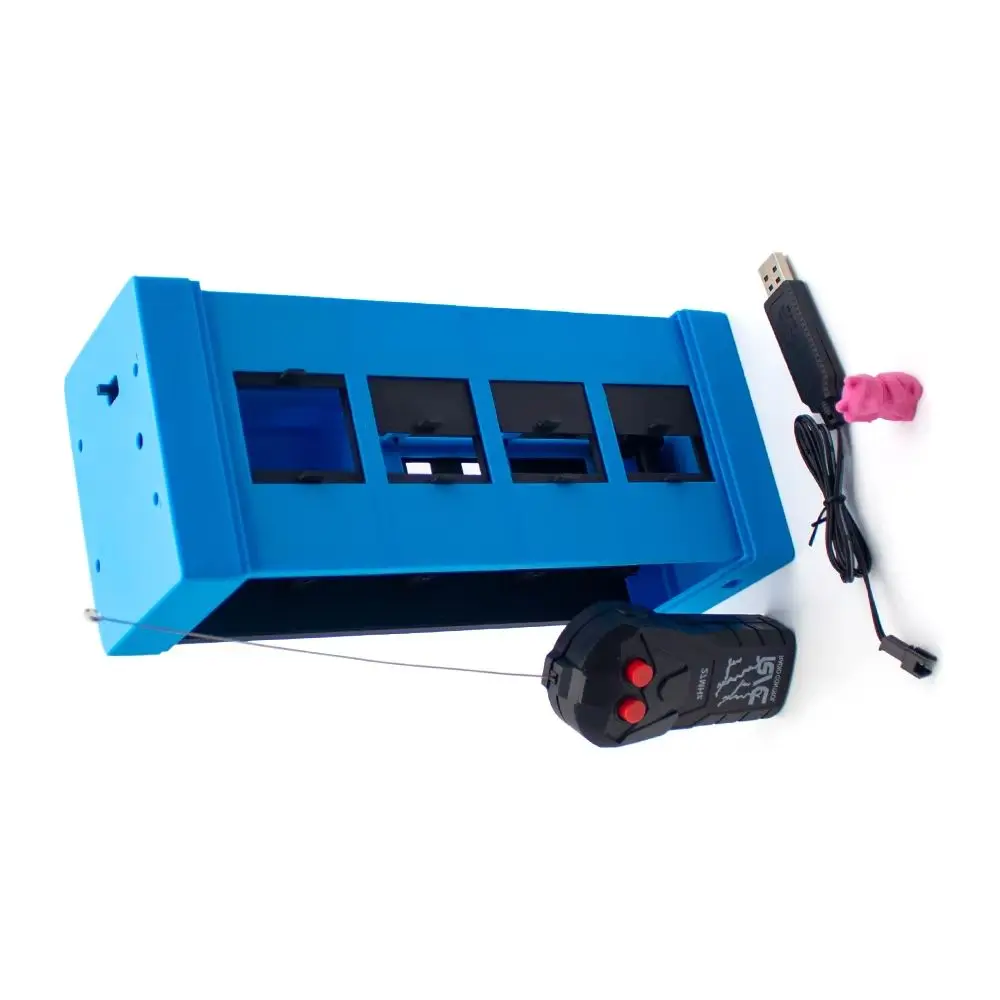 Electric Vertical Lift Elevator Model with Remote Control - 4-Stage Educational Science Kit for Children