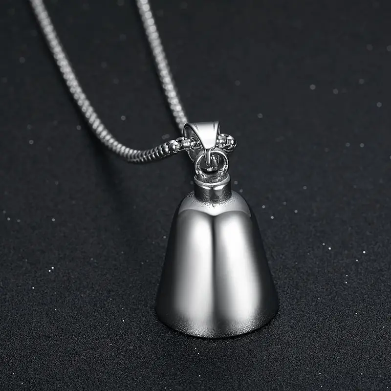 Fashion Glossy Motorcycle Bell Necklace Men's Cycling Rock Exorcism Amulet Lucky Pendant