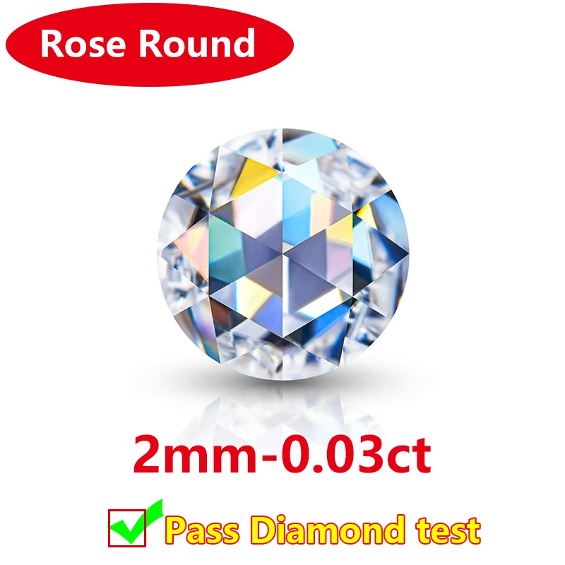 Rare Marquise poire ronde ovale forme Rose coupe Moissanite pierre en vrac D couleur Moissanite diam
