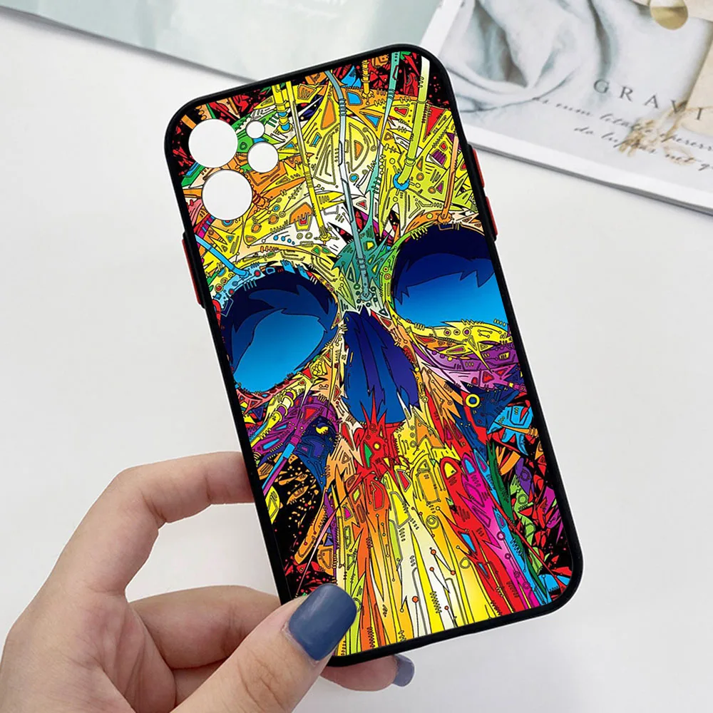 New Trend Abstact Trippy Psychedelic Art Phone Case For iPhone 16 15 14 11 12 13 Pro Max Mini X XR 7 8 Plus SE Translucent Cover