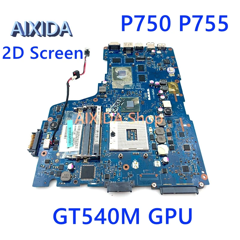 

AIXIDA PHQAA LA-6831P K000121880 For Toshiba P750 P755 Laptop Motherboard HM65 DDR3 GT540M GPU Main board full tested