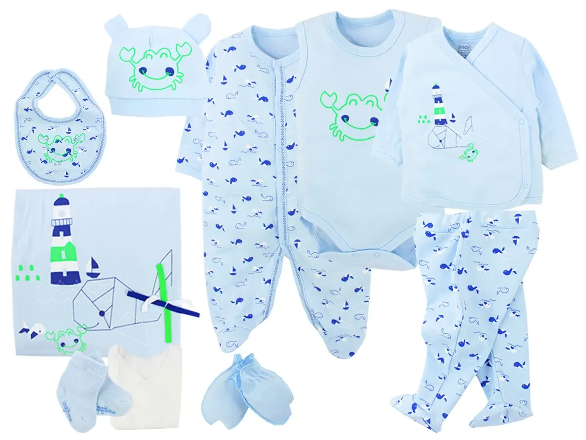 Baby Girl Boy Babies Newborn Clothing 10-pcs Hospital Outlet Custom Fabric Antibacterial Babies Healthy Safe Outfit Sets Dresses