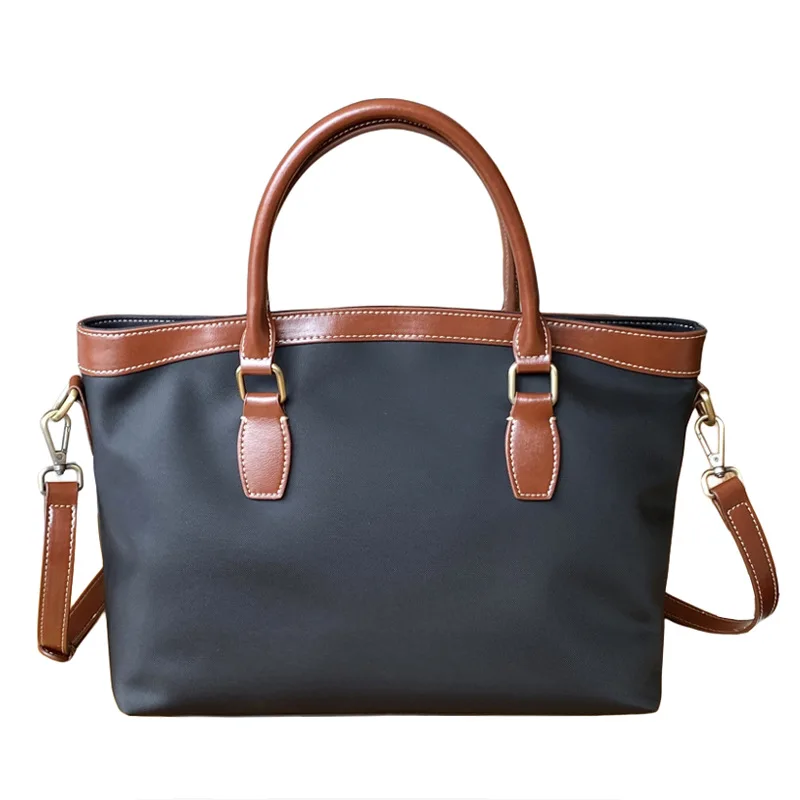 

Женская нишевая высококачественная сумка на двойное плечо, водонепроницаемая нейлоновая сумка большой вместимости, компьютерные сумки через плечо