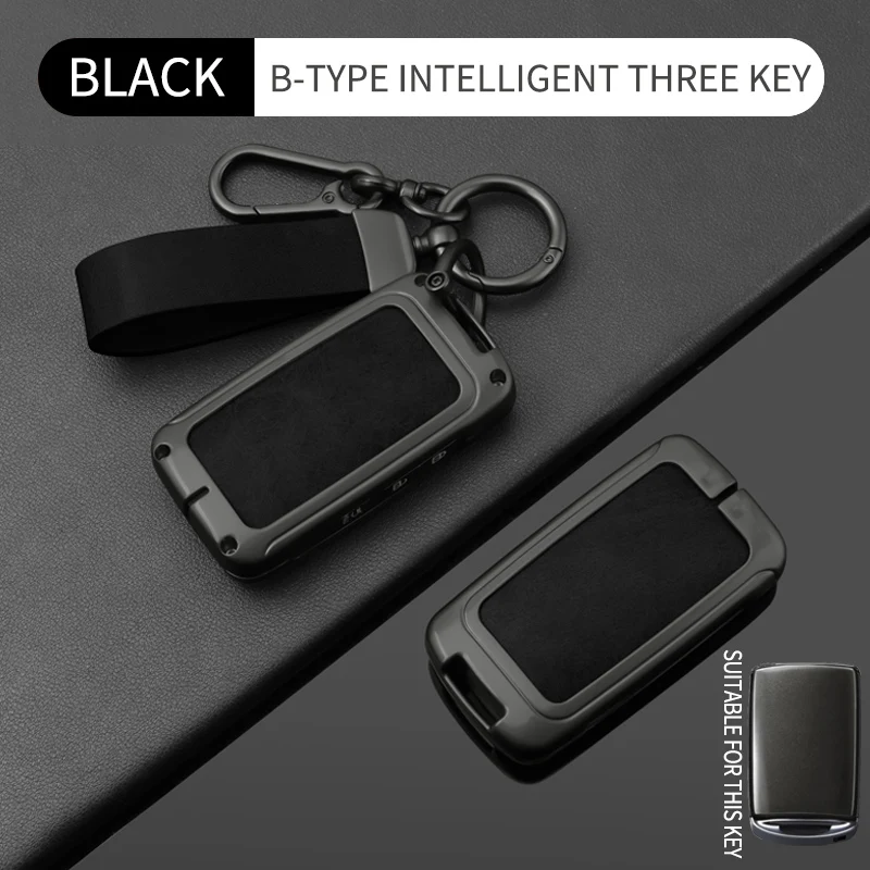 Langlebiges Metall-Leder-Schlüsseletui, für Mazda 3 6 CX3 CX30 CX5 CX8 CX9 CX50 CX60 Autoschlüssel-Schutzhülle Gadget Funda Llave – Detail 10